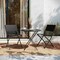 Flash Furniture Brazos Folding Chairs w/Black Flex Comfort Material Backs and Seats and Black Metal Frames, 2PK TLH-SC-097-BLK-02-GG - alternate 1